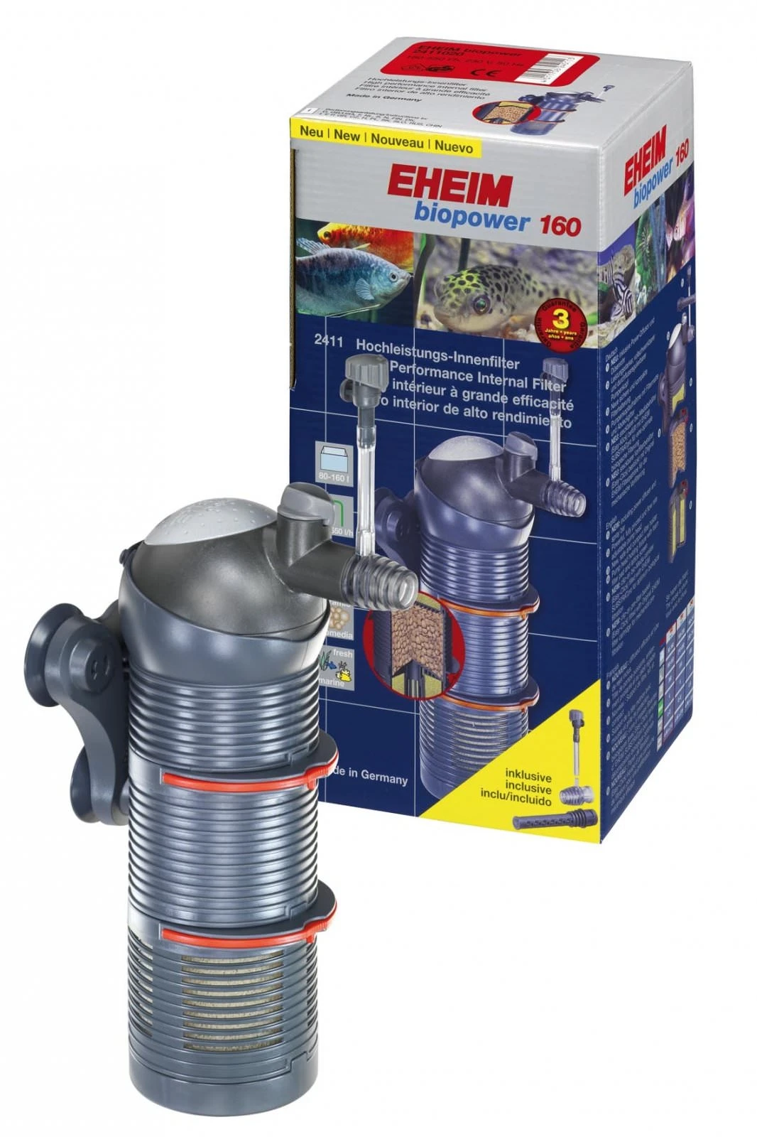 EHEIM Biopower 160 Filtre Intérieur à Grande Efficacité Pour Aquarium Entre 80 Et 160 Litres 3 EHEIM Biopower 160 Filtre Intérieur à Grande Efficacité Pour Aquarium Entre 80 Et 160 Litres