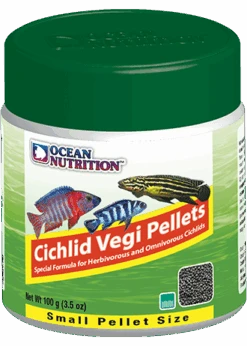 OCEAN NUTRITION Cichlid Vegi Granulés Small 100 Gr. Nourriture Pour Cichlidés Africains Et Cichlidés D'Amérique Du Sud Végétariens
