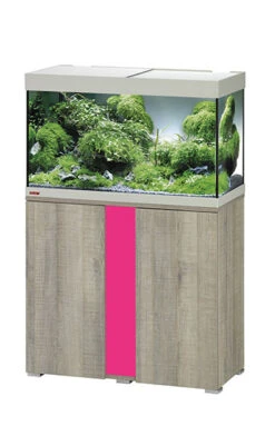 EHEIM Vivaline LED 126 L Ensemble Aquarium 80 Cm Avec Meuble Chêne Gris, éclairage LEDs, Chauffage Et Filtre Interne BioPower 160 -Poissons Aquariums Magasin 160919100916