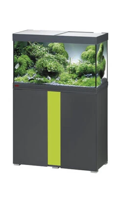 EHEIM Vivaline LED 126 L Ensemble Aquarium 80 Cm Avec Meuble Anthracite, éclairage LEDs, Chauffage Et Filtre Interne BioPower 160 -Poissons Aquariums Magasin 160920010923