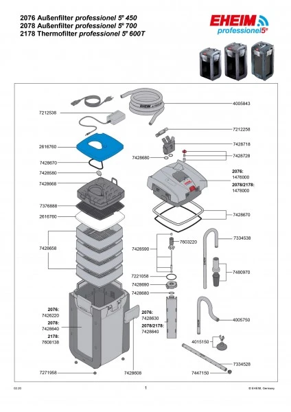 EHEIM 2178 Professionel 5e 600T Filtre Externe électronique Avec WiFi Et Chauffage Intégré Pour Aquarium Jusqu'à 600L 9 EHEIM 2178 Professionel 5e 600T Filtre Externe électronique Avec WiFi Et Chauffage Intégré Pour Aquarium Jusqu'à 600L – Image 7