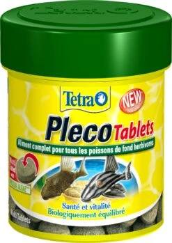 TETRA Pleco Tablets 120 Tablettes Complètes Riches En Végétaux Pour Tous Les Poissons De Fond Herbivores