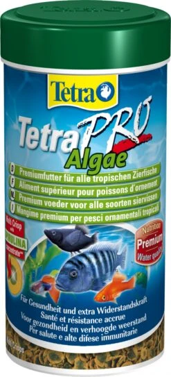 TETRA Pro Algae 250 Ml Aliment En Chips De Qualité Supérieure à Base D'algues Pour Poissons D'ornement Herbivores