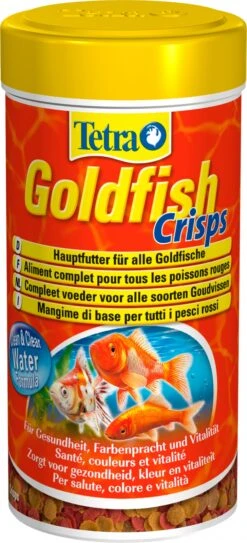 TETRA GoldFish Crisps 250 Ml Aliment Complet En Chips De Grande Qualité Pour Tous Les Poissons Rouges Et D'eau Froide