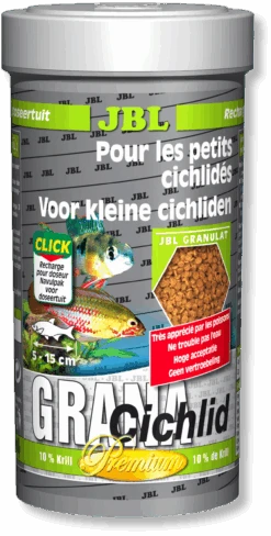 JBL Grana Cichlid 250 Ml Nourriture Premium En Granulés Pour Cichlidés Carnivores