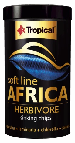 TROPICAL Soft Line Africa Herbivore 250 Ml Nourriture Premium En Chips Pour Poissons Africains Herbivores à Partir De 5 Cm
