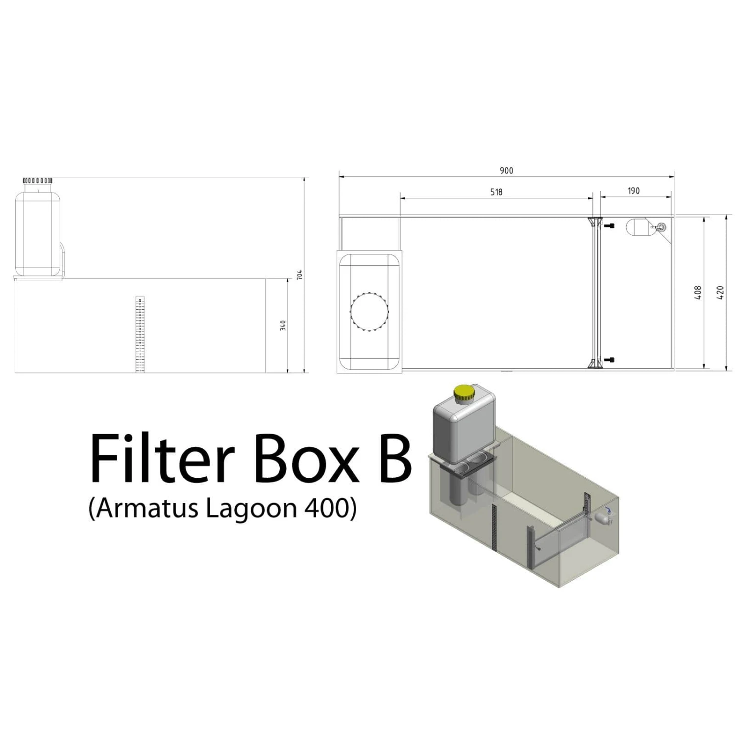 AQUA MEDIC Armatus Lagoon 400 Kit Aquarium Marin 150 Cm 355 L Avec Meuble Et Système à Décantation 7 AQUA MEDIC Armatus Lagoon 400 Kit Aquarium Marin 150 Cm 355 L Avec Meuble Et Système à Décantation – Image 5