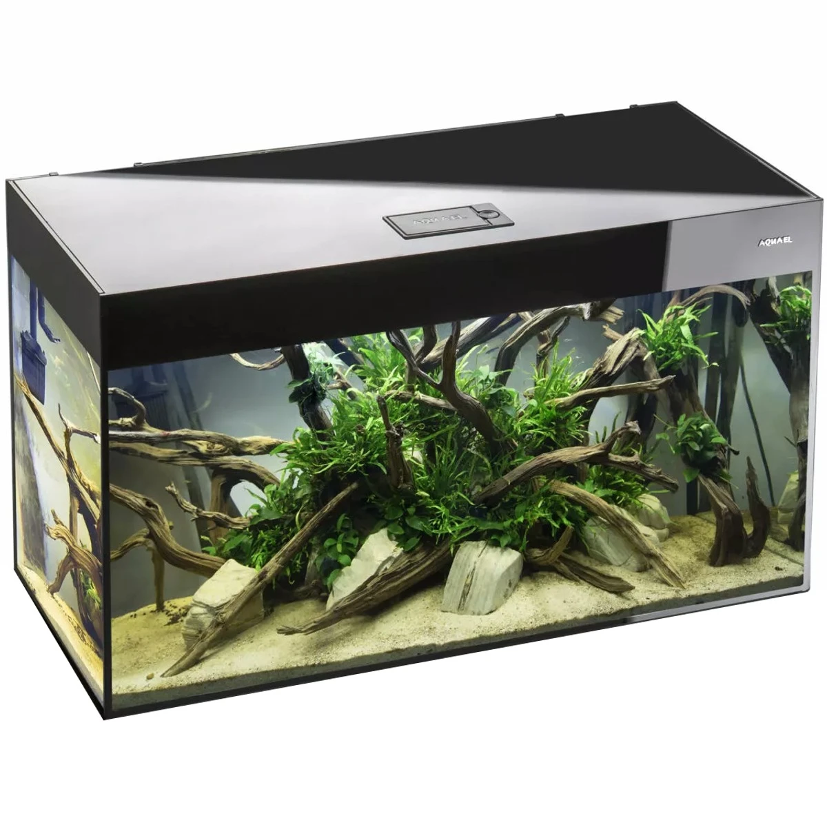 AQUAEL Glossy 100 Noir Laqué Aquarium 100 Cm, Volume 215 L Et éclairage Leds 4 AQUAEL Glossy 100 Noir Laqué Aquarium 100 Cm, Volume 215 L Et éclairage Leds – Image 2