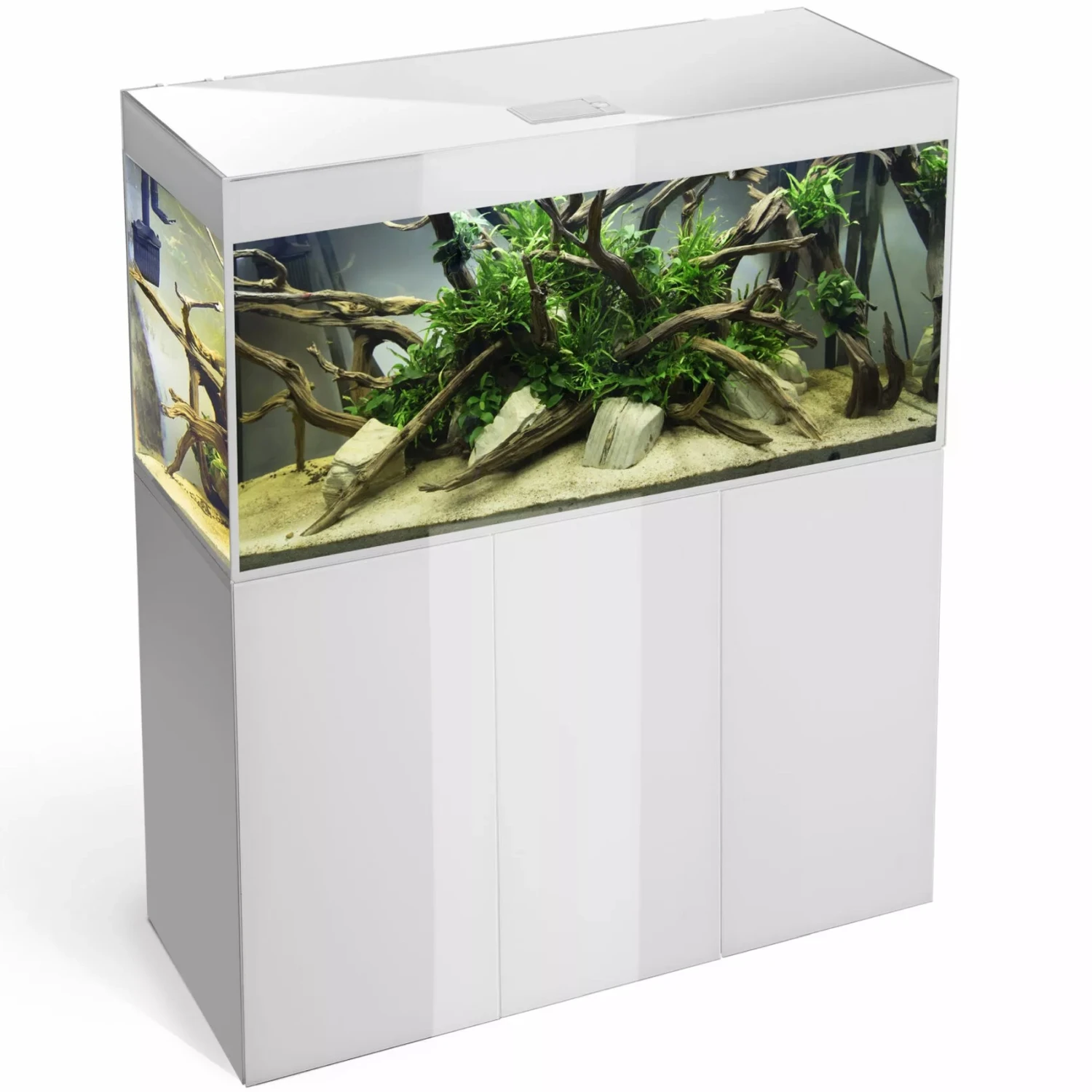 AQUAEL Glossy 120 LED 2.0 Blanc Laqué Aquarium 120 Cm, Volume 260 L Et éclairage Leds 3 AQUAEL Glossy 120 LED 2.0 Blanc Laqué Aquarium 120 Cm, Volume 260 L Et éclairage Leds