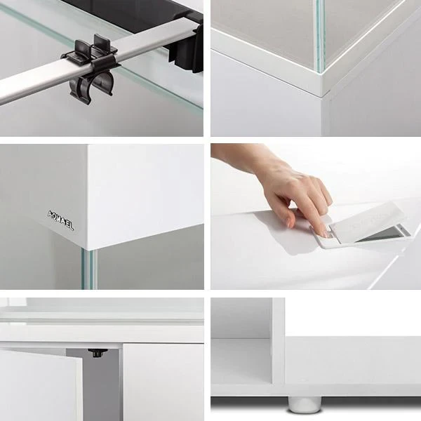 AQUAEL Opti Set 200 Blanc Aquarium 101 Cm Et 200 L De Volume Avec Verre Optique Et éclairage Leds 9 AQUAEL Opti Set 200 Blanc Aquarium 101 Cm Et 200 L De Volume Avec Verre Optique Et éclairage Leds – Image 7