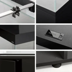 AQUAEL Opti Set 125 Noir Aquarium 81 Cm Et 125 L De Volume Avec Verre Optique Et éclairage Leds -Poissons Aquariums Magasin aquael opti set 125 noir aquarium 81 cm et 125 l de volume avec verre optique et eclairage leds 5