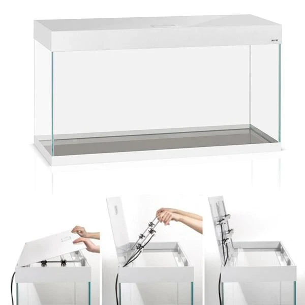 AQUAEL Opti Set 200 Blanc Aquarium 101 Cm Et 200 L De Volume Avec Verre Optique Et éclairage Leds 5 AQUAEL Opti Set 200 Blanc Aquarium 101 Cm Et 200 L De Volume Avec Verre Optique Et éclairage Leds – Image 3