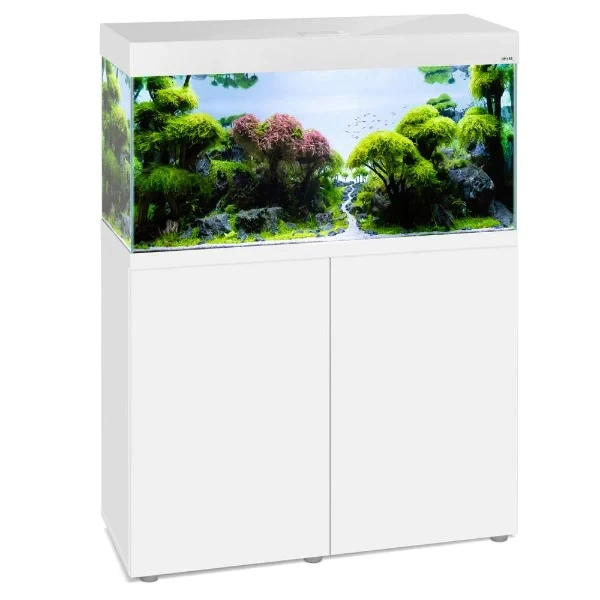 AQUAEL Opti Set 200 Blanc Aquarium 101 Cm Et 200 L De Volume Avec Verre Optique Et éclairage Leds