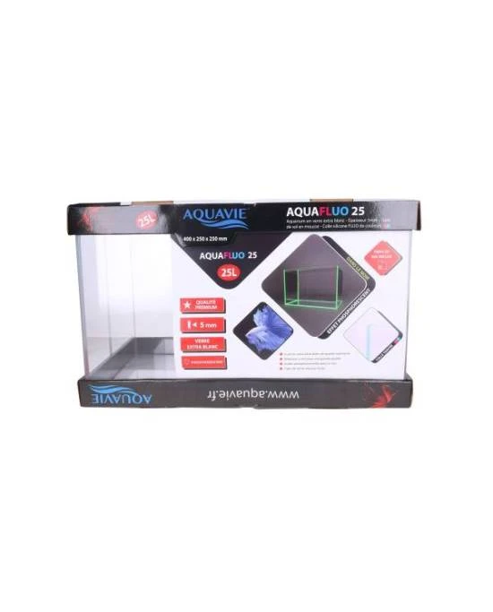 AQUAVIE AquaFluo 25 L Aquarium Nu Dimensions 40 X 25 X 25 Cm Avec Silicone Fluorescent Rose 3 AQUAVIE AquaFluo 25 L Aquarium Nu Dimensions 40 X 25 X 25 Cm Avec Silicone Fluorescent Rose