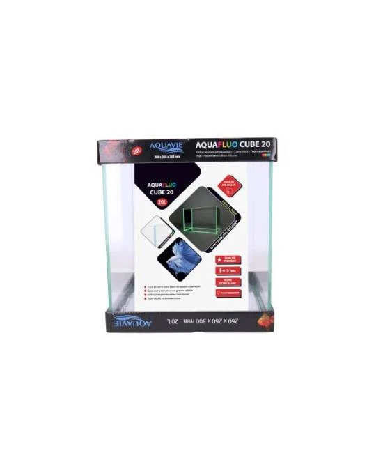 AQUAVIE AquaFluo Cube 20 L Aquarium Nu Dimensions 26 X 26 X 30 Cm Avec Silicone Fluorescent Vert 3 AQUAVIE AquaFluo Cube 20 L Aquarium Nu Dimensions 26 X 26 X 30 Cm Avec Silicone Fluorescent Vert