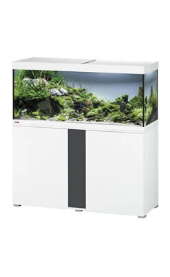 EHEIM Vivaline LED 240 L Ensemble Aquarium 120 Cm Avec Meuble Blanc, éclairage LEDs, Chauffage Et Filtre Externe Ecco Pro 300 -Poissons Aquariums Magasin aquarium eheim vivaline 240 led blanc 1