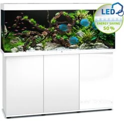 Aquarium JUWEL Rio 450 LED Dim. 151 X 51 X 66 Cm 450 Litres, Coloris Au Choix, Avec Ou Sans Meuble SBX ! -Poissons Aquariums Magasin aquarium juwel rio 450 led dim 151 x 51 x 66 cm 450 litres meuble blanc