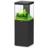 AQUATLANTIS Aqua Tower 163 LED Noir Aquarium équipé 164 L Avec Meuble Une Porte - Dimension : 49,9 X 50,1 X 65,4 Cm