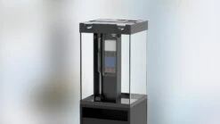 AQUATLANTIS Aqua Tower 163 LED Noir Aquarium équipé 164 L Avec Meuble Une Porte - Dimension : 49,9 X 50,1 X 65,4 Cm -Poissons Aquariums Magasin aquatlantis aqua tower aquarium equipe 97 l avec meuble une porte 3 5