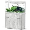 AQUATLANTIS Combinaison Sublime Pro LED 2.0 100 X 50 X 60 Cm Chêne Blanc Aquarium 300 L Avec Meuble