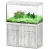 AQUATLANTIS Combinaison Sublime Pro LED 2.0 120 X 60 X 75 Cm Chêne Blanc Aquarium 517 L Avec Meuble