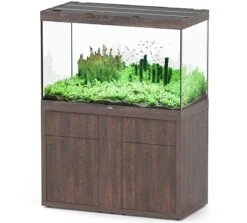 AQUATLANTIS Combinaison Sublime Pro LED 2.0 120 X 60 X 75 Cm Chêne Sauvage Brun Aquarium 517 L Avec Meuble