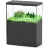AQUATLANTIS Combinaison Sublime Pro LED 2.0 120 X 60 X 75 Cm Noir Haute Brillance Aquarium 517 L Avec Meuble