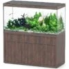 AQUATLANTIS Combinaison Sublime Pro LED 2.0 150 X 60 X 75 Cm Chêne Sauvage Brun Aquarium 648 L Avec Meuble