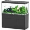 AQUATLANTIS Combinaison Sublime Pro LED 2.0 150 X 60 X 75 Cm Noir Haute Brillance Aquarium 648 L Avec Meuble