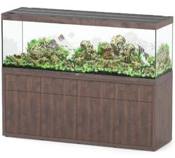 AQUATLANTIS Combinaison Sublime Pro LED 2.0 200 X 60 X 75 Cm Chêne Sauvage Brun Aquarium 816 L Avec Meuble