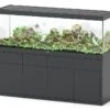 AQUATLANTIS Combinaison Sublime Pro LED 2.0 200 X 60 X 75 Cm Gris Anthracite Brillant Aquarium 816 L Avec Meuble