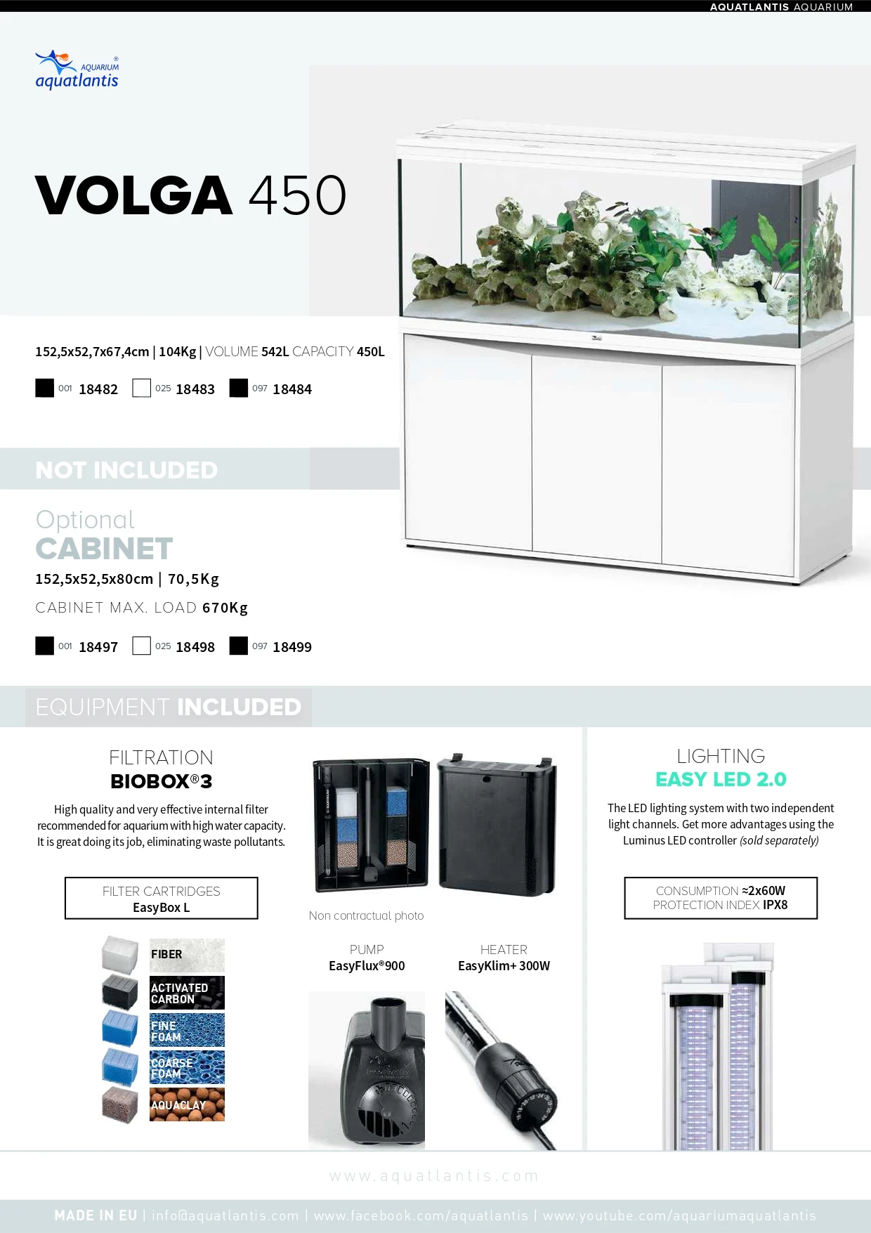 AQUATLANTIS Volga 450 Anthracite Mate Aquarium équipé 580 L - Dimensions : 152,5 X 52,7 X 67,6 Cm 3 AQUATLANTIS Volga 450 Anthracite Mate Aquarium équipé 580 L - Dimensions : 152,5 X 52,7 X 67,6 Cm – Image 2