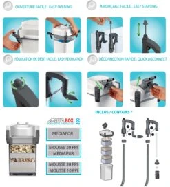AQUAVIE AquaBox 200 Filtre Externe 700 L/h Pour Aquarium De 100 à 200 L -Poissons Aquariums Magasin aquavie aqua box 200 avantages