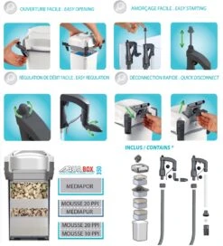 AQUAVIE AquaBox 350 Filtre Externe 1100 L/h Pour Aquarium De 180 à 350 L -Poissons Aquariums Magasin aquavie aqua box 350 avantages
