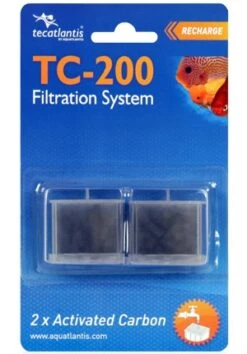 AQUATLANTIS TC-200 2x Carbon Lot De 2 Cartouches Au Charbon Actif Pour Filtre TC200