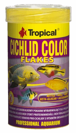 TROPICAL Cichlid Color 250ml Nourriture De Base Pour Cichlidés, Riche En Protéines Et Rehaussant La Couleur, Avec Beta-glucan Et Orties