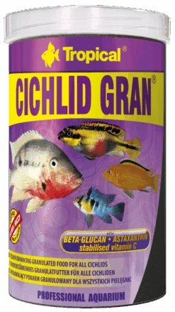 TROPICAL Cichlid Gran 10L Nourriture De Base Granulée Pour Cichlidés, Rehaussant La Coloration