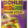 TROPICAL Cichlid Red&Green Medium Sticks 1L Bâtonnets Pour Cichlidés De Taille Moyenne, Avec Astaxanthine Et Spirulina