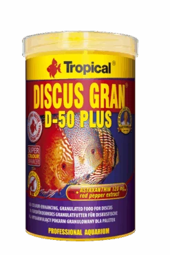 TROPICAL Discus Gran D-50 Plus 250ml Granules Descendantes Rehaussant La Couleur Pour Discus