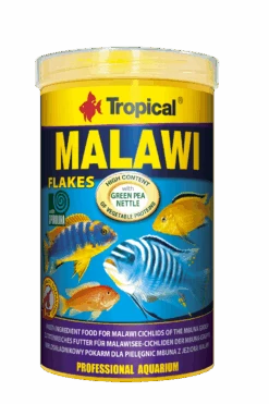 TROPICAL Malawi 250 Ml Nourriture De Base En Flocons Pour Cichlidés Malawi Du Groupe Mbuna
