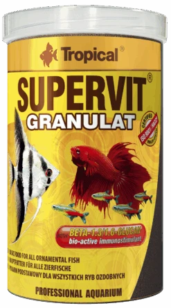 TROPICAL Supervit Granulat 1L Nourriture Granulée De Base, à Multi Ingrédients, Avec Beta-glucan