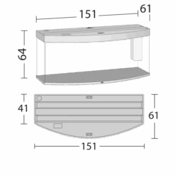 Aquarium JUWEL Vision 450 LED Dim. 151 X 61 X 64 Cm 450 Litres, Coloris Au Choix, Avec Ou Sans Meuble SBX -Poissons Aquariums Magasin dimensions aquarium juwel vision 450 led