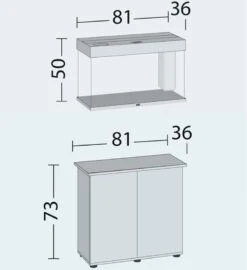 Aquarium JUWEL Rio 125 LED 81 X 36 X 50 Cm 125L - Gris, Blanc, Noir, Brun Ou Chêne Clair, Avec Ou Sans Meuble SBX 19 Aquarium JUWEL Rio 125 LED 81 X 36 X 50 Cm 125L - Gris, Blanc, Noir, Brun Ou Chêne Clair, Avec Ou Sans Meuble SBX -Poissons Aquariums Magasin dimensions meuble juwel rio 125 sbx