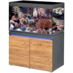 EHEIM Incpiria Marine 330 LED Graphite / Nature Kit Aquarium 100 Cm 330 L Avec Meuble Et éclairage LEDs