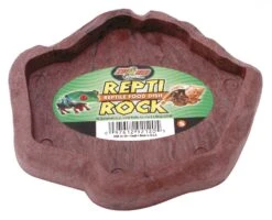 ZOOMED Repti Rock Food Dish Small Mangeoire 13 X 12 Cm Pour Réptiles