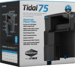 SEACHEM Tidal 75 Filtre Suspendu 1500 L/h Pour Aquarium Jusqu'à 300 L