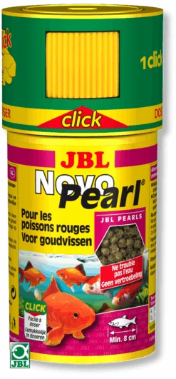 JBL NovoPearl Click 100 Ml Nourriture En Perles Pour Poissons Rouge Et Voiles De Chine Avec Doseur