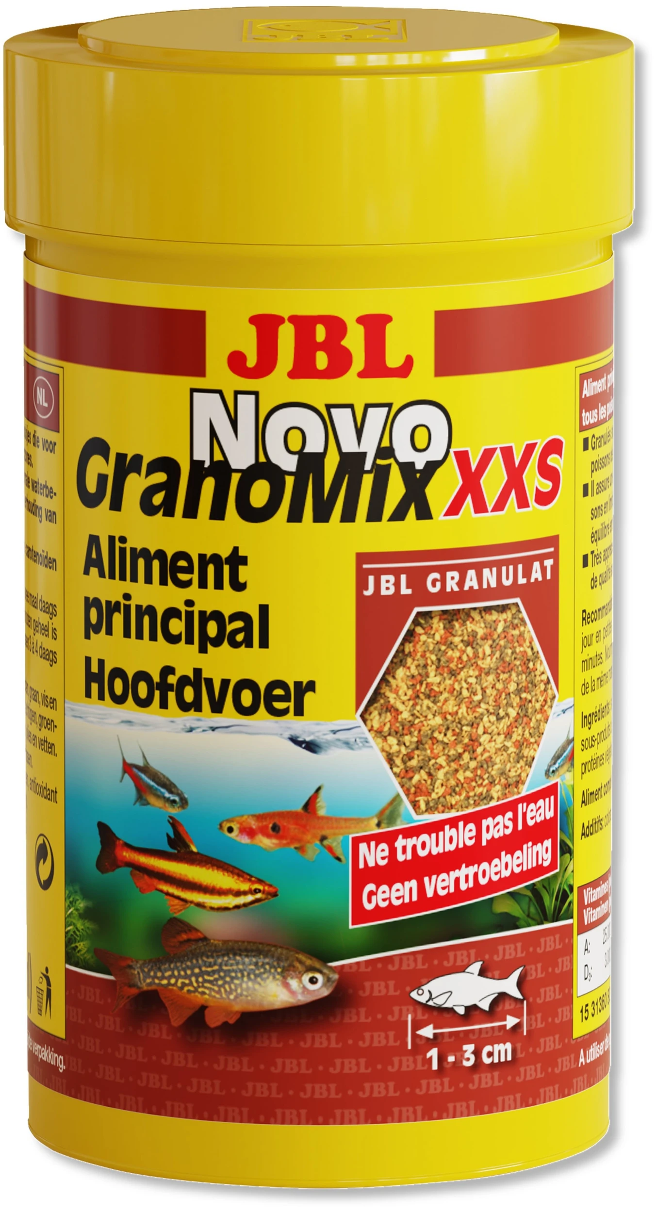 JBL NovoGranoMix XXS 100 Ml Nourriture En Granulés Pour Petits Poissons D'aquarium De 1 à 3 Cm 2 JBL NovoGranoMix XXS 100 Ml Nourriture En Granulés Pour Petits Poissons D'aquarium De 1 à 3 Cm
