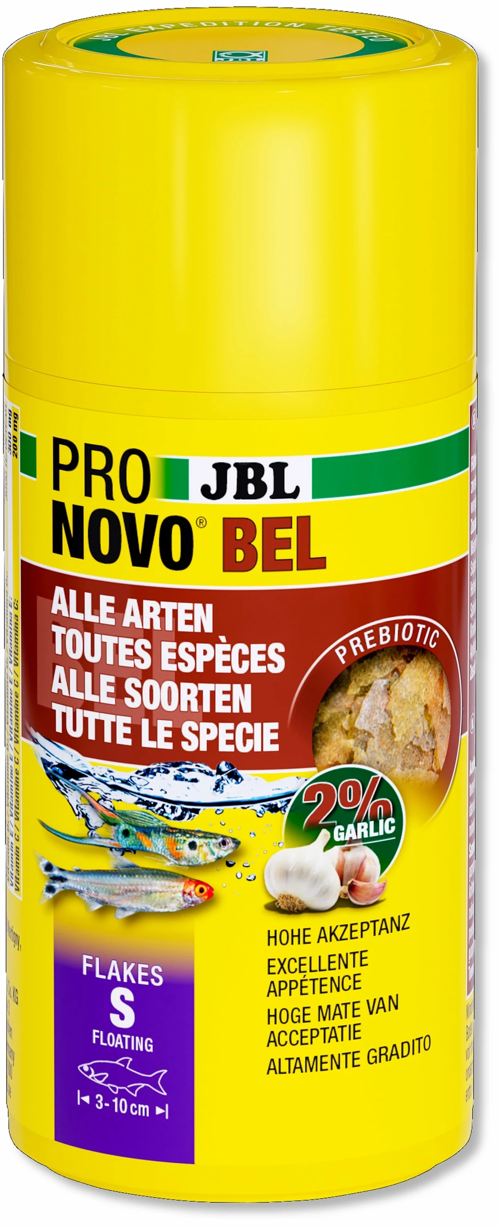 JBL ProNovo Bel Flakes S 100 Ml Nourriture De Base En Flocons Pour Tous Poissons D'aquarium De 3 à 10 Cm 3 JBL ProNovo Bel Flakes S 100 Ml Nourriture De Base En Flocons Pour Tous Poissons D'aquarium De 3 à 10 Cm
