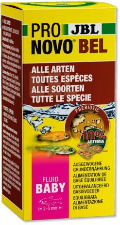 JBL ProNovo Bel Fluid 50 Ml Nourriture Liquide Pour Très Petits Alevins Ovipares De 2 à 5 Mm